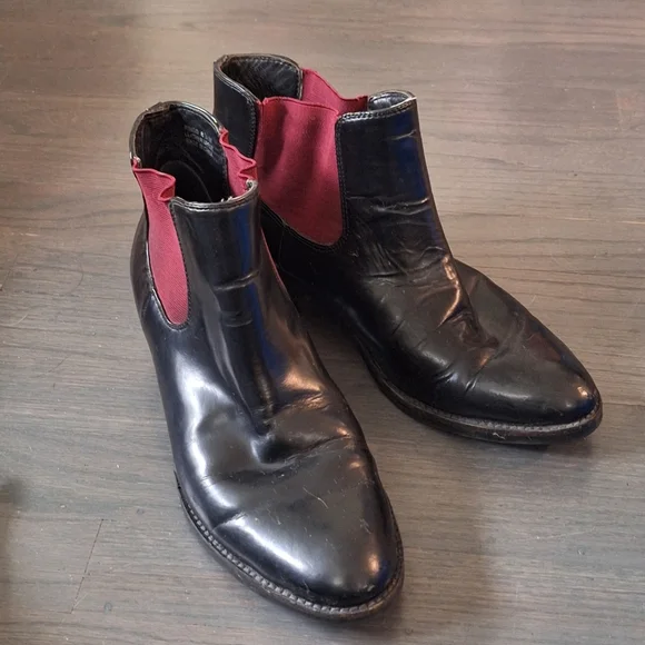 Modern Vice Ringo Black Leather Boots 8.5 - Picture 1 of 13